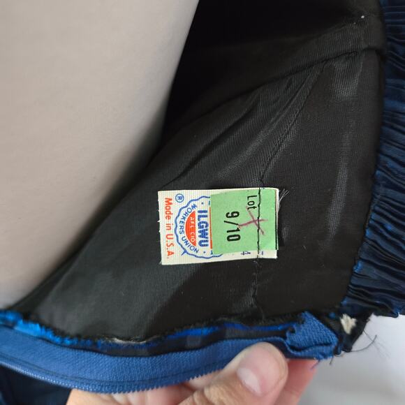 Formal Blue Iridescent Dress Floor Length Size 9/10 - Picture 9 of 15